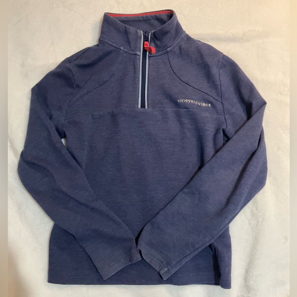 Vineyard Vines boys Navy Zip-Up Sweater